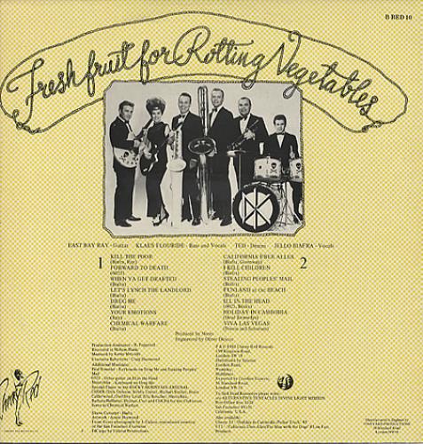 Dead Kennedys Fresh Fruit For Rotting Vegetables - 1st +